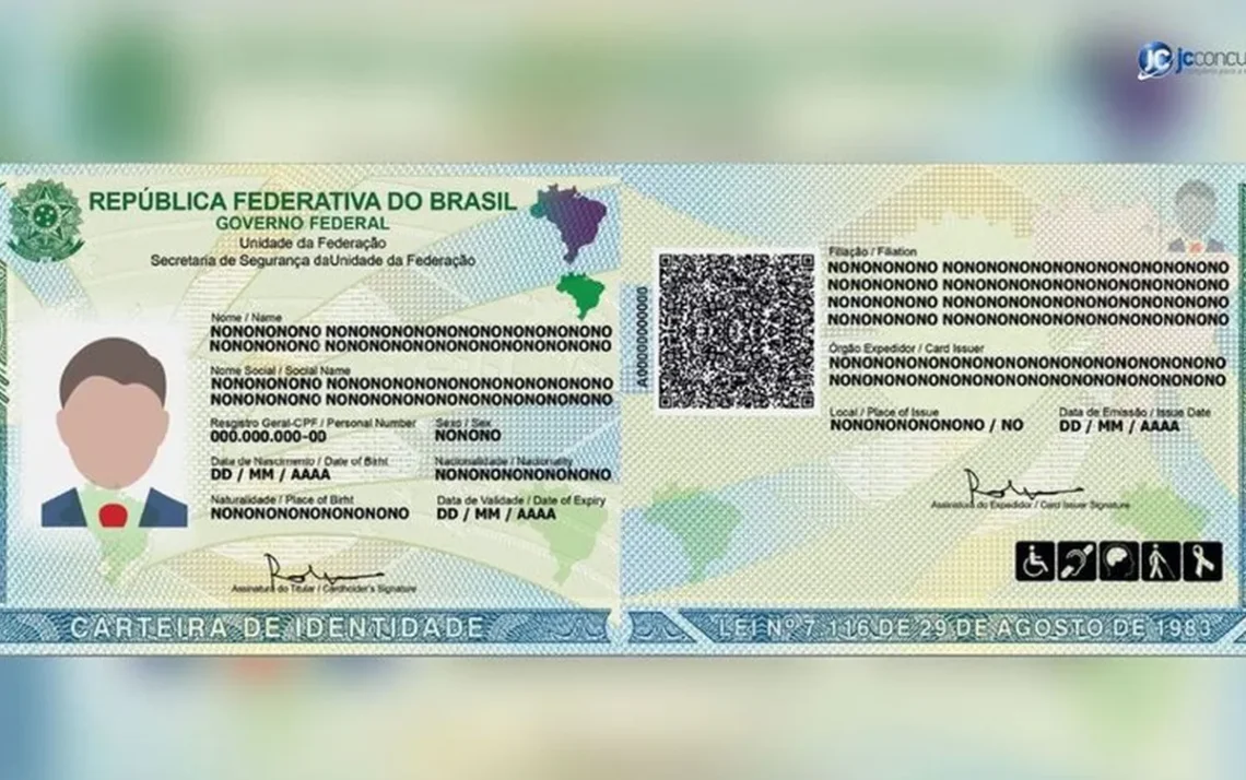 carteira, documento de identidade, CIN;